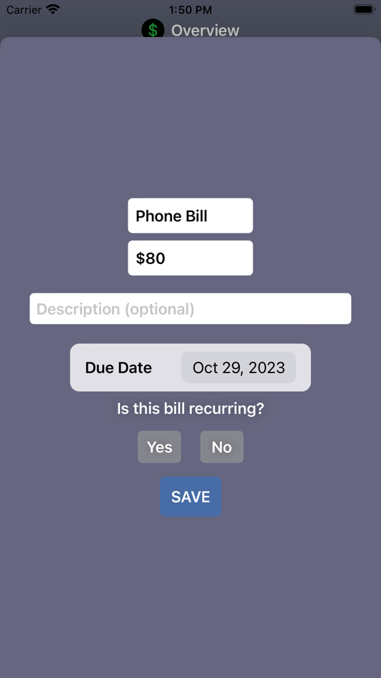 #2. BillHive (iOS) 来自: Julian Burton