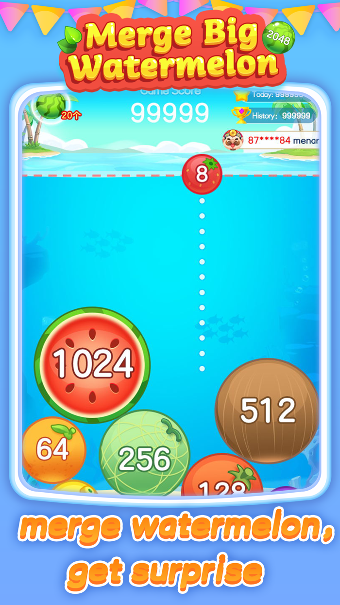 Merge Big Watermelon-2048