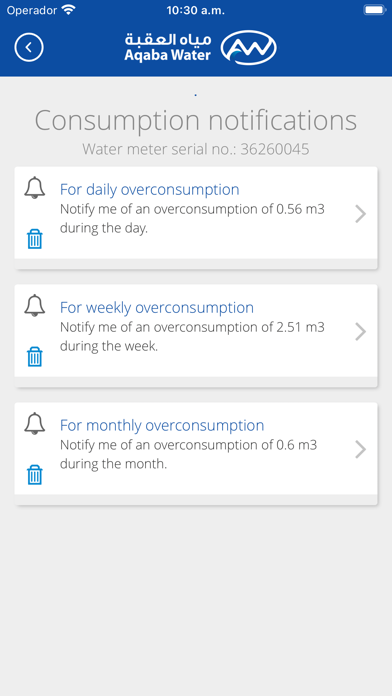 Aqaba water online services Screenshot
