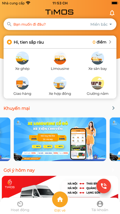 Timos - Đặt xe trực tuyến Screenshot
