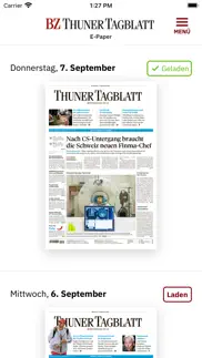 bz thuner tagblatt e-paper iphone screenshot 1