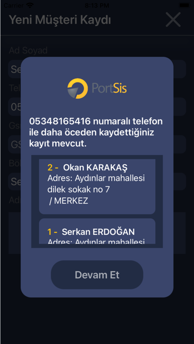 Halı Yıkama Programı Screenshot