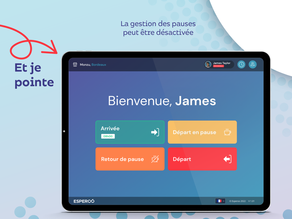 #2. Esperoo Pointeuse (iOS) 由: Esperoo