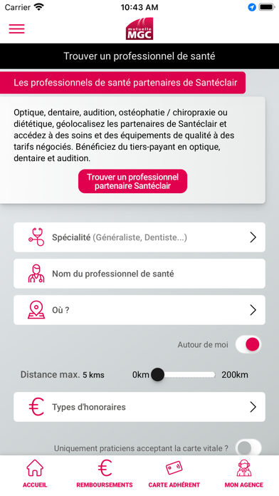 Mutuelle MGC – Espace Adhérent Screenshot