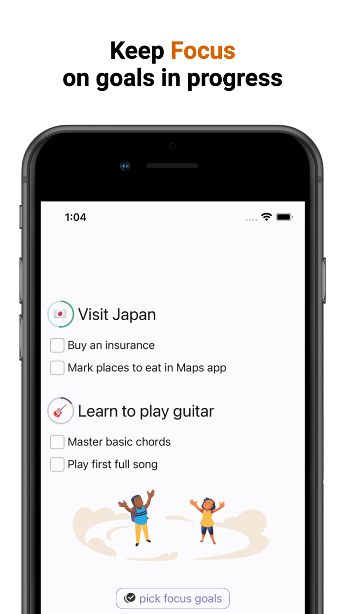Ambitionist life goal tracker