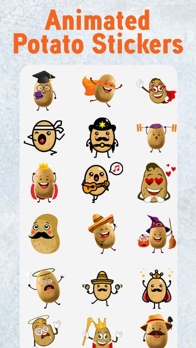 Animated Potato Stickers Screenshot