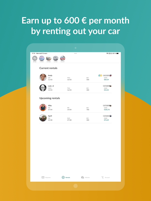 OuiCar • Location de voiture iPad screenshot 3 - Travel app