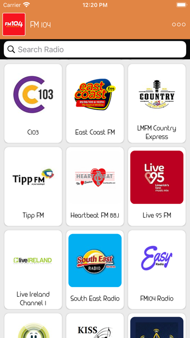 Live Ireland Radio Stations Screenshot