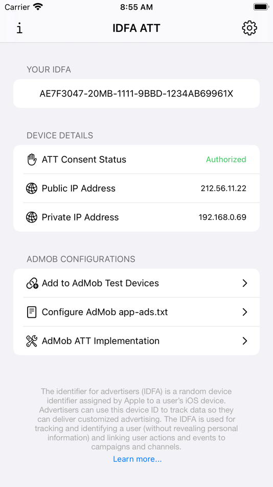 IDFA ATT - 1.2.0 - (iOS)