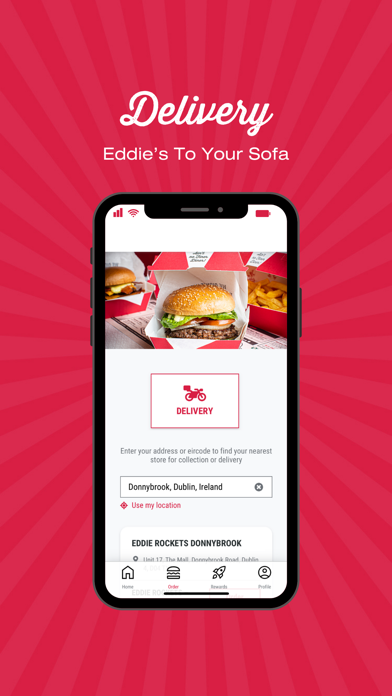 Eddie Rocket’s Rewards App Screenshot