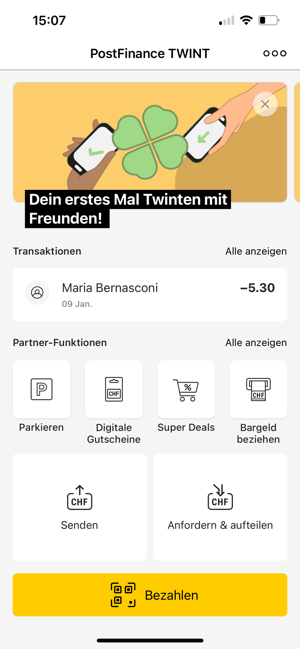 ‎PostFinance TWINT Screenshot