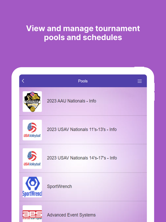 USA South Volleyball iPad screenshot 2 - Sports app