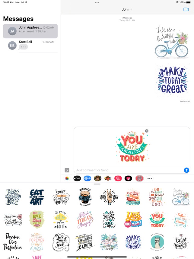 Inspirational Quote Stickers by Kai Huei Leow