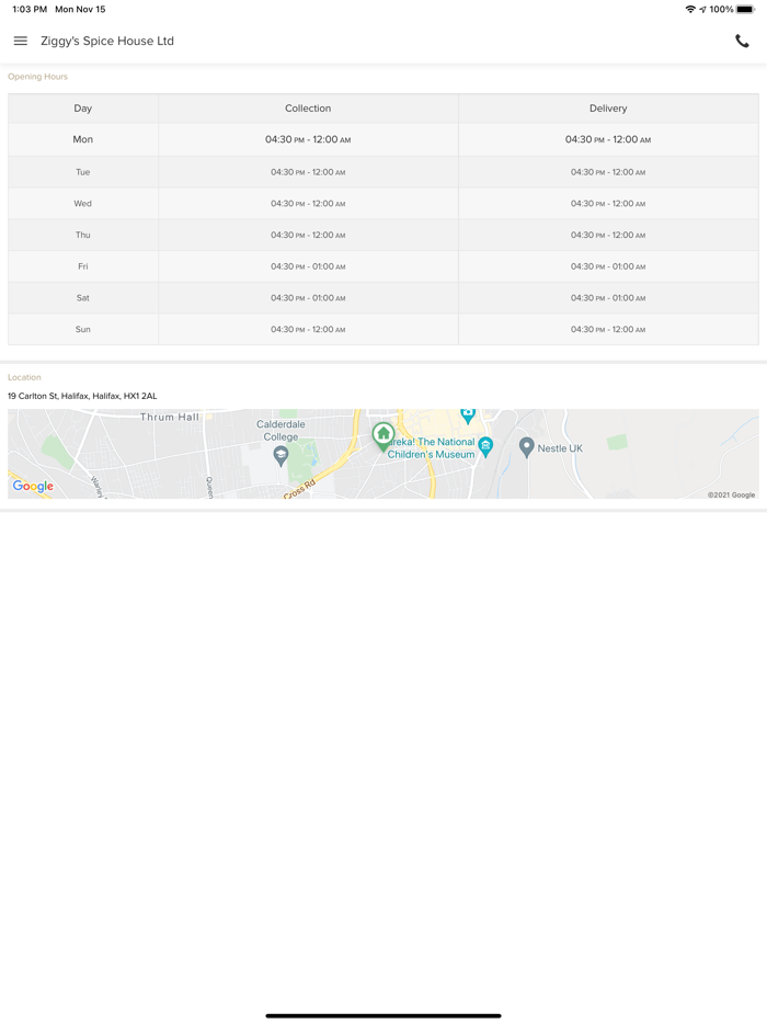 Ziggys Spice House Ltd