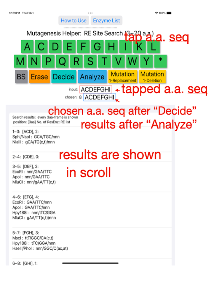 #1. MutagenesisHelper (iOS) Podle: Terumichi Tanaka