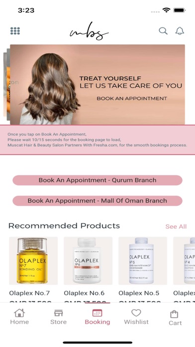 Muscat Beauty Salon Screenshot