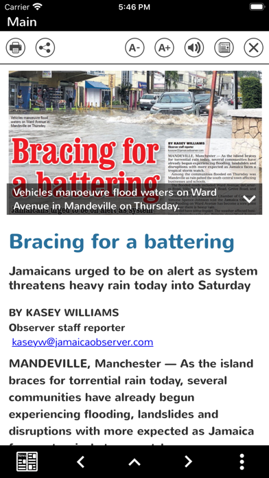 Jamaica Observer Screenshot
