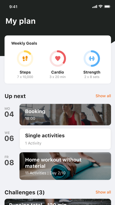 Smart personal training Screenshot