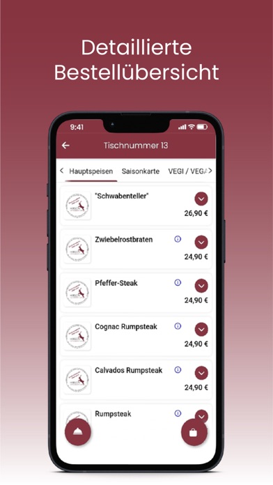 Hirsch Restaurant Screenshot