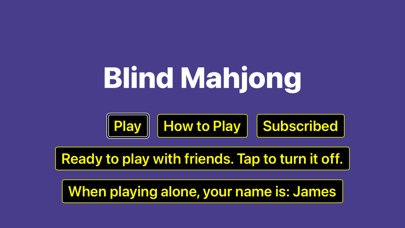 Blind Mahjong Screenshot