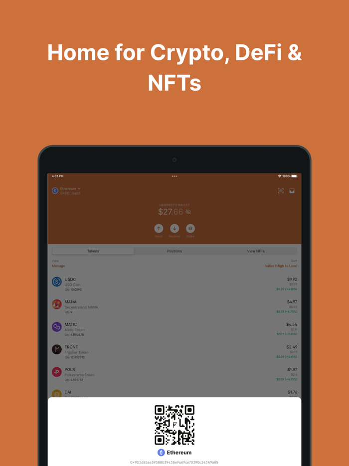 Frontier Crypto and DeFi Wallet