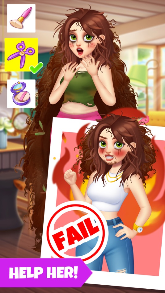 #5. Makeover Blast:Match & Puzzle (iOS) By: CUBE(HONG KONG) TECHNOLOGY CO., LIMITED