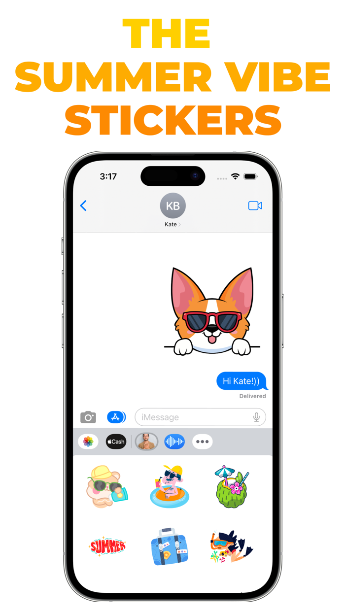 The Summer Vibe stickers