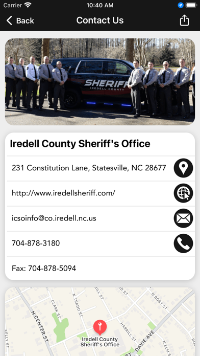 Iredell County Sheriffs Office Screenshot