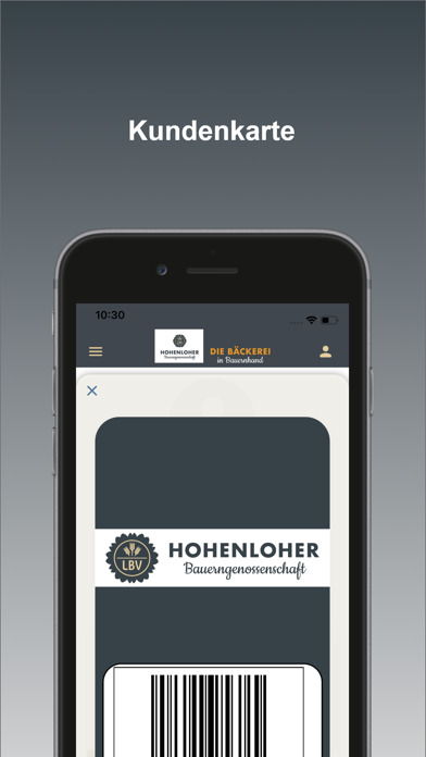 Hohenloher Bäckerei Screenshot