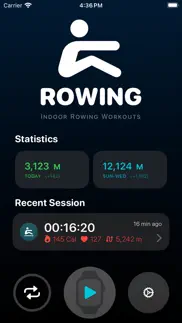 rowing workout iphone screenshot 1