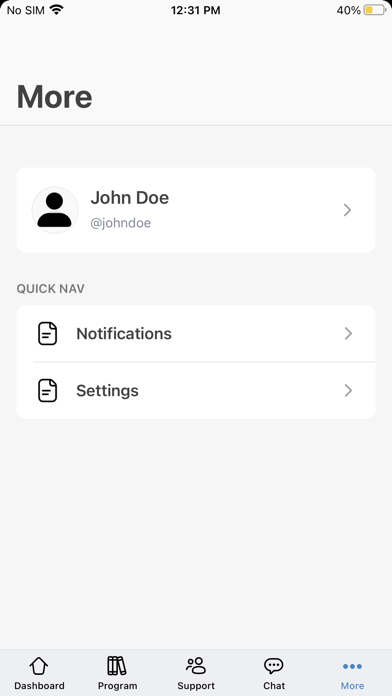New Wave Weight Loss App Screenshot