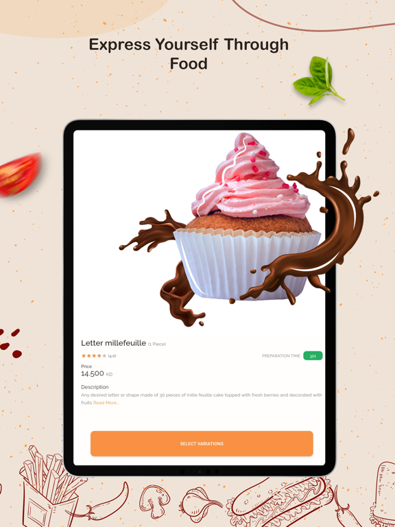 Lazurd App iPad screenshot 4 - Food & Drink app