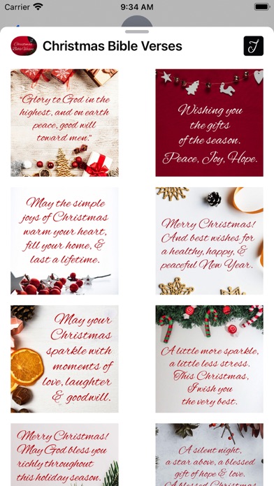 Christmas Bible Verses Sticker Screenshot