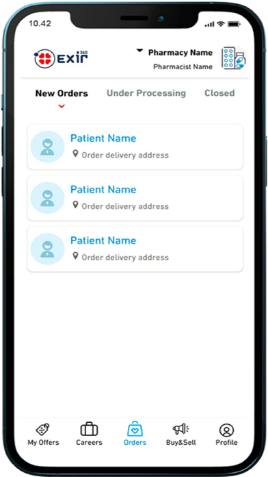 EXIR360 Pharmacy Screenshot