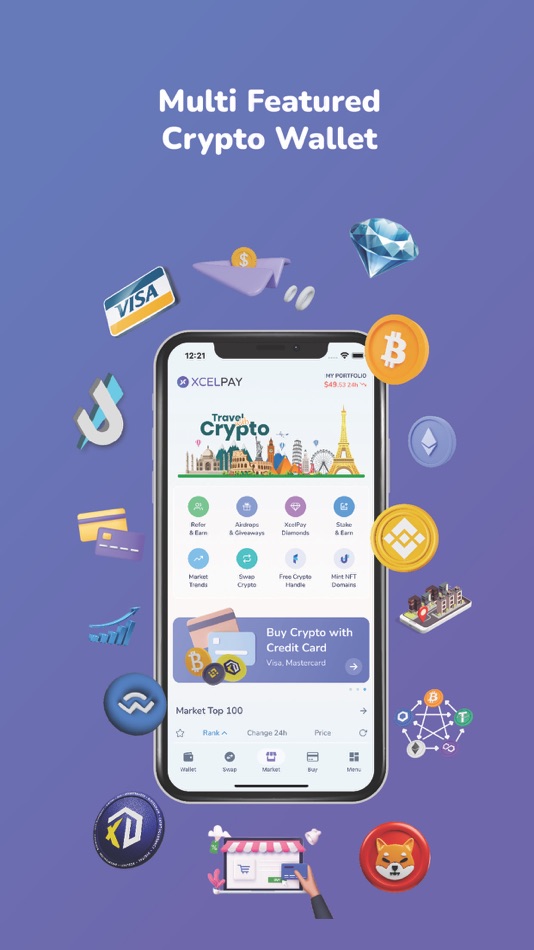 #1. XcelPay Crypto Bitcoin Wallet (iOS) 由: XcelPay Limited