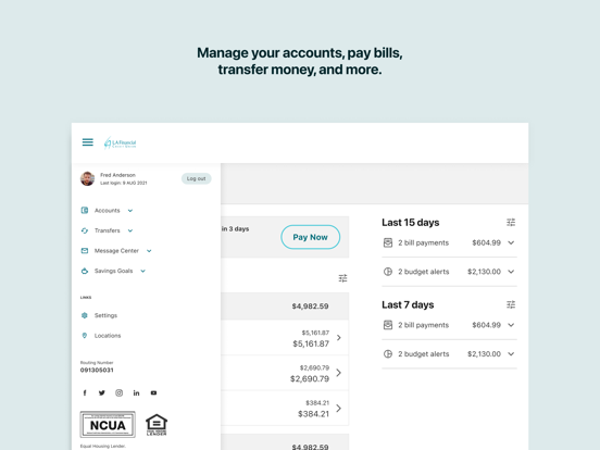 LA Financial Credit Union screenshot 4