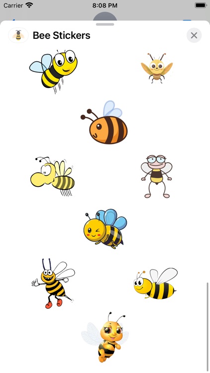 Bee Stickers by Paul Scott