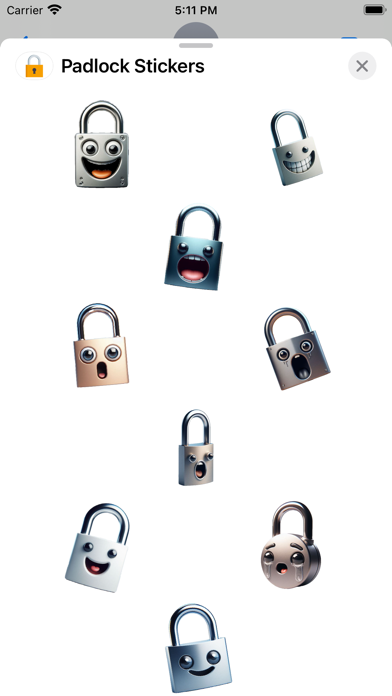 Screenshot #1 pour Padlock Stickers