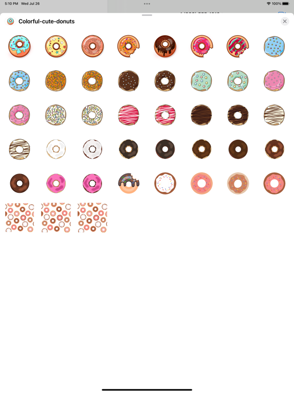 Screenshot #4 pour Beignets mignons colorés