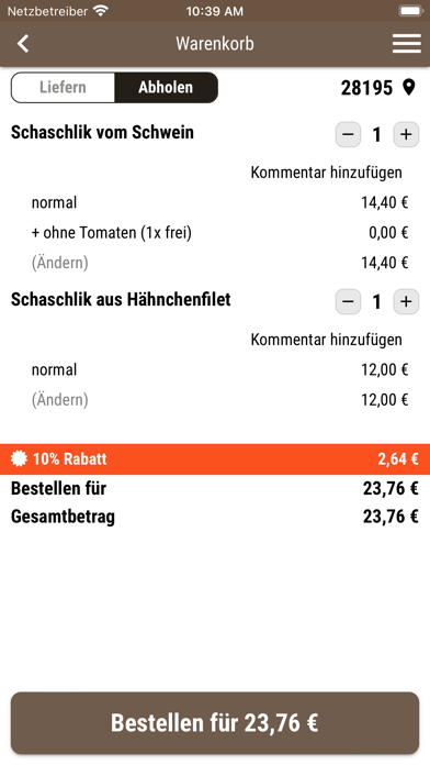 Mr. Pizza Bremen Screenshot