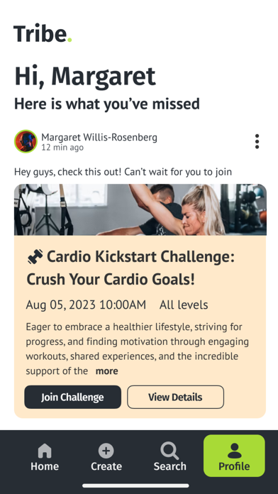 Tribe - Sport & Fitness App Screenshot