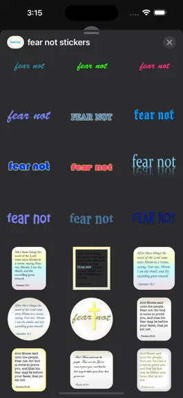 Game screenshot fear not stickers apk