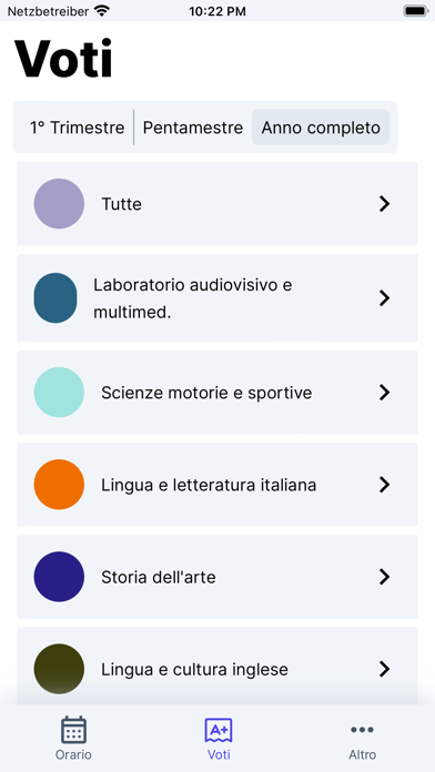 Registro Orsoline Screenshot