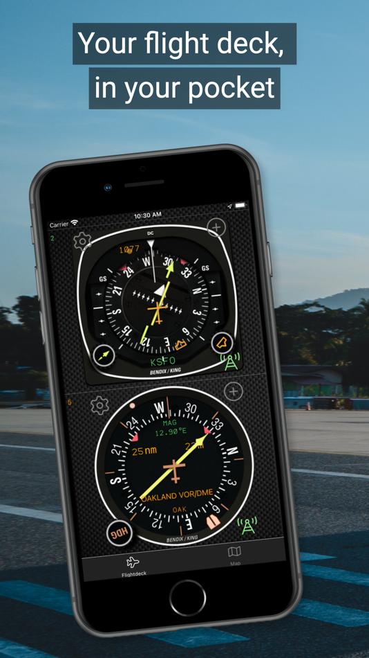 #1. fDeck: flight instruments (iOS) Podle: Darren Yeates