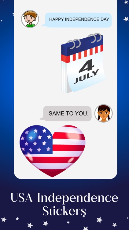 USA Independence Day Sticker