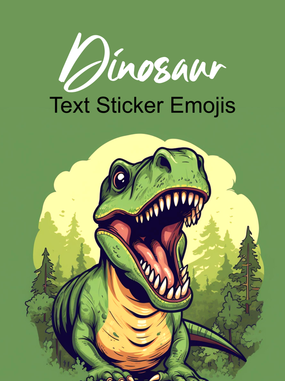 Screenshot #4 pour Dinosaur & Text Sticker Emojis