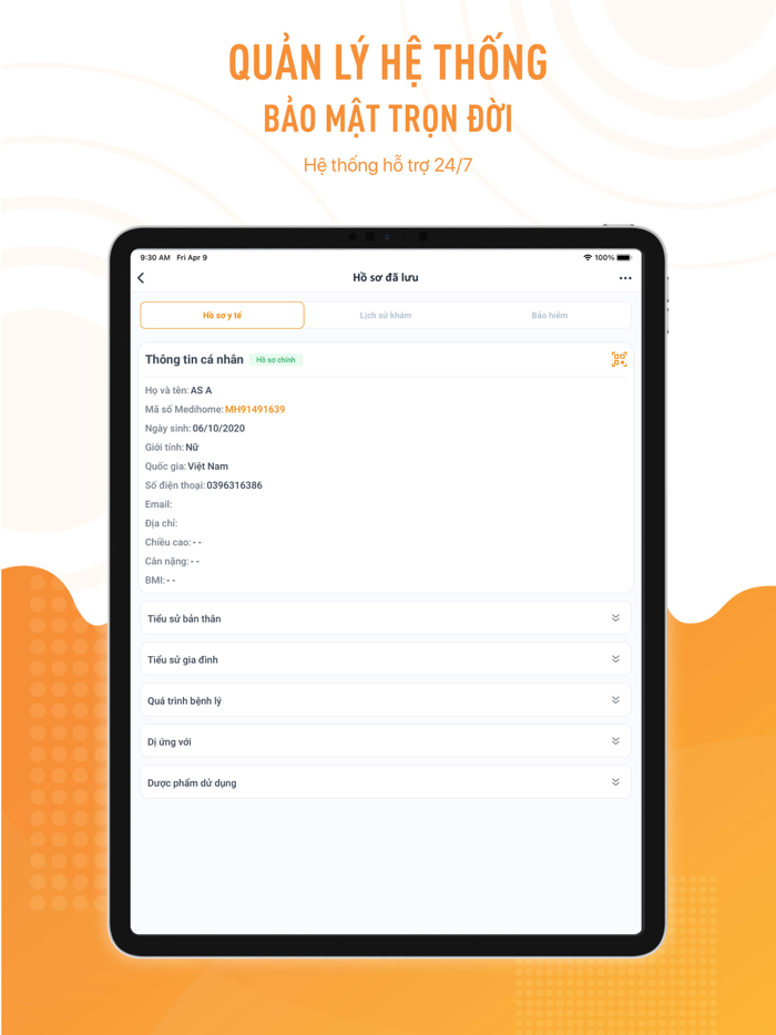 365 MediHome Y bạ điện tử