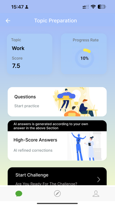 Peanut IELTS Speaking Screenshot