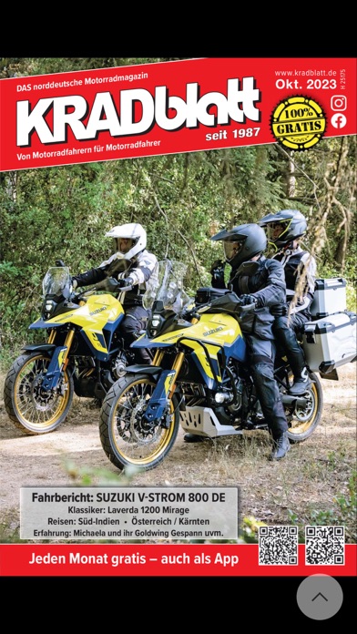 KRADblatt Motorradmagazin Screenshot