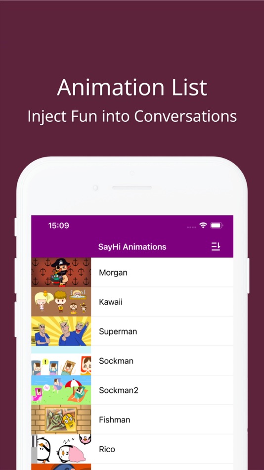 #3. SayHi Animations (iOS) 由: UNEARBY LIMITED